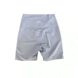 TSL Lavender Biker Yoga Shorts Size XL